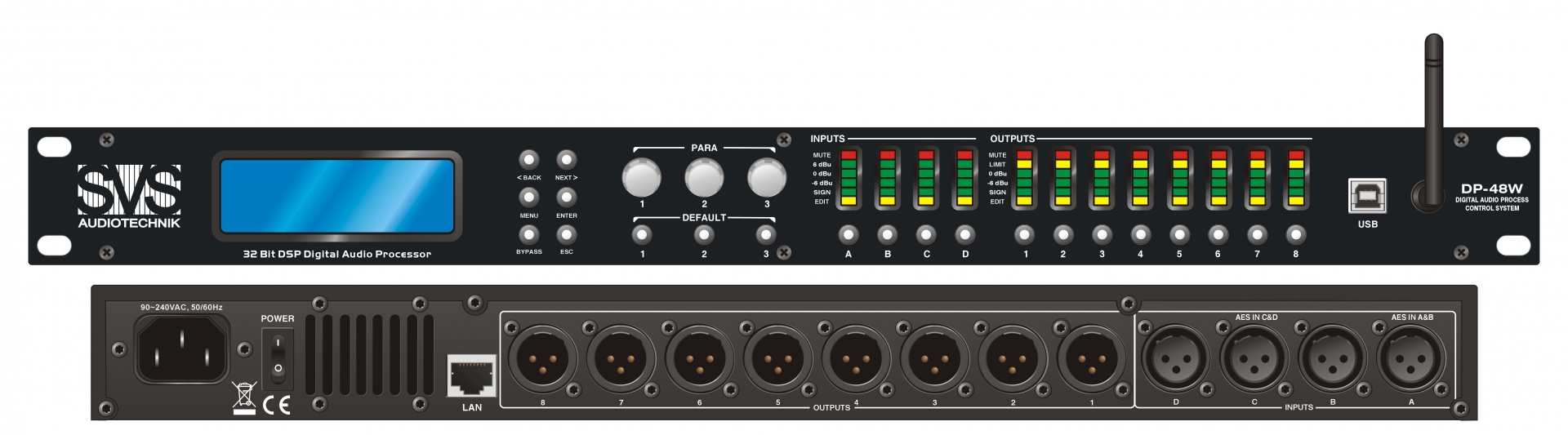 SVS Audiotechnik DP-48W Цифровой процессор: 4 входа 8 выходов в Тосно