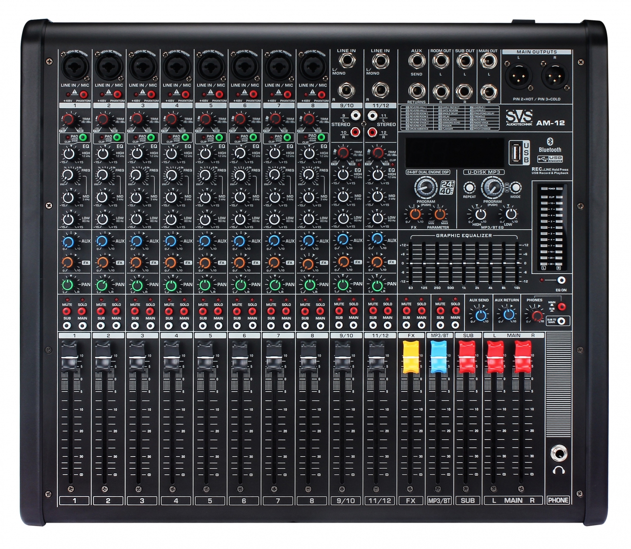 SVS Audiotechnik mixers AM-12 Микшерный пульт аналоговый, 12-канальный в Тосно