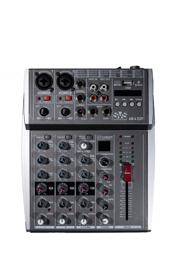 SVS Audiotechnik mixers AM-4 DSP Аналоговый микшерный пульт, 4-канала в Тосно