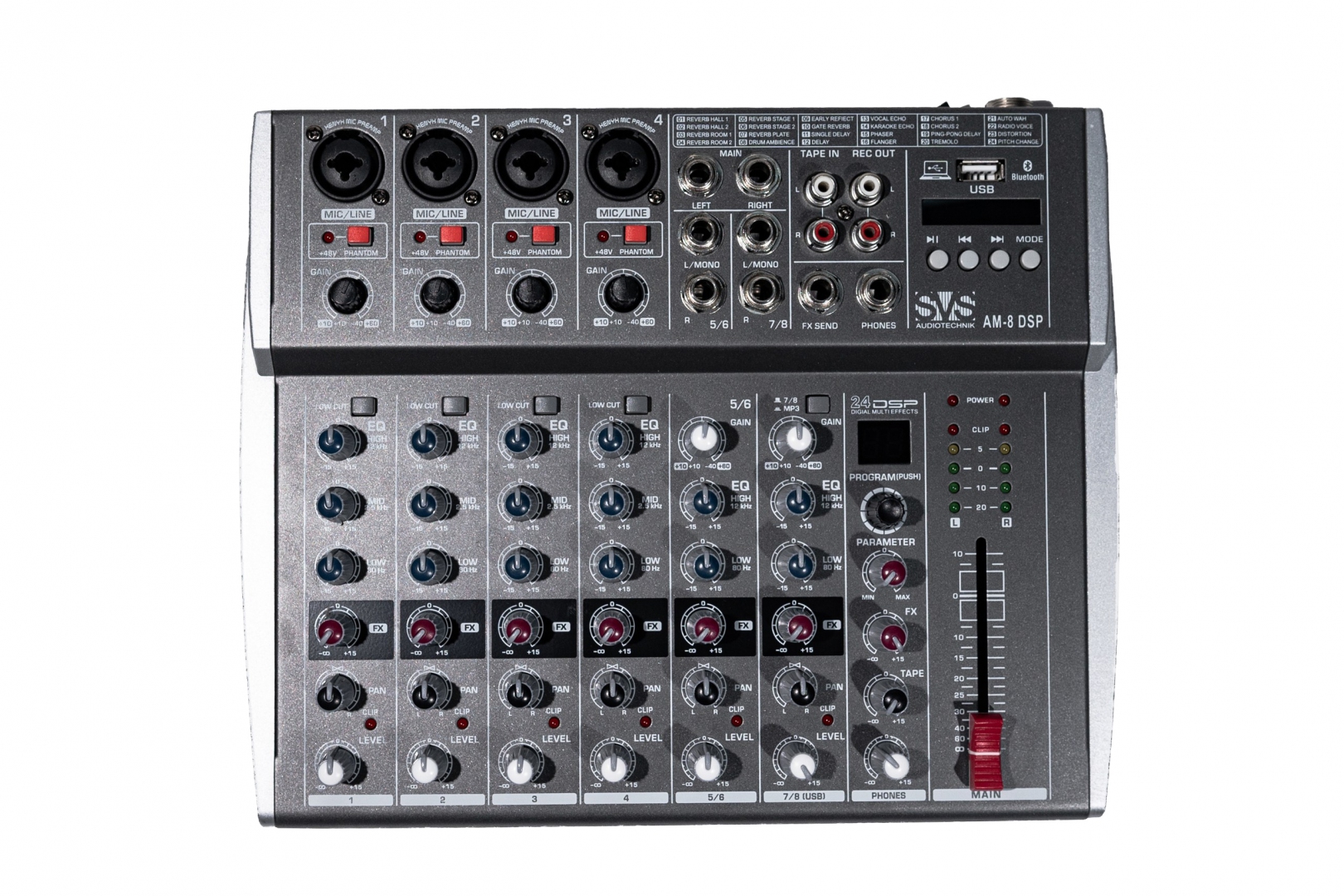SVS Audiotechnik mixers AM-8 DSP Микшерный пульт аналоговый, 8-канальный в Тосно